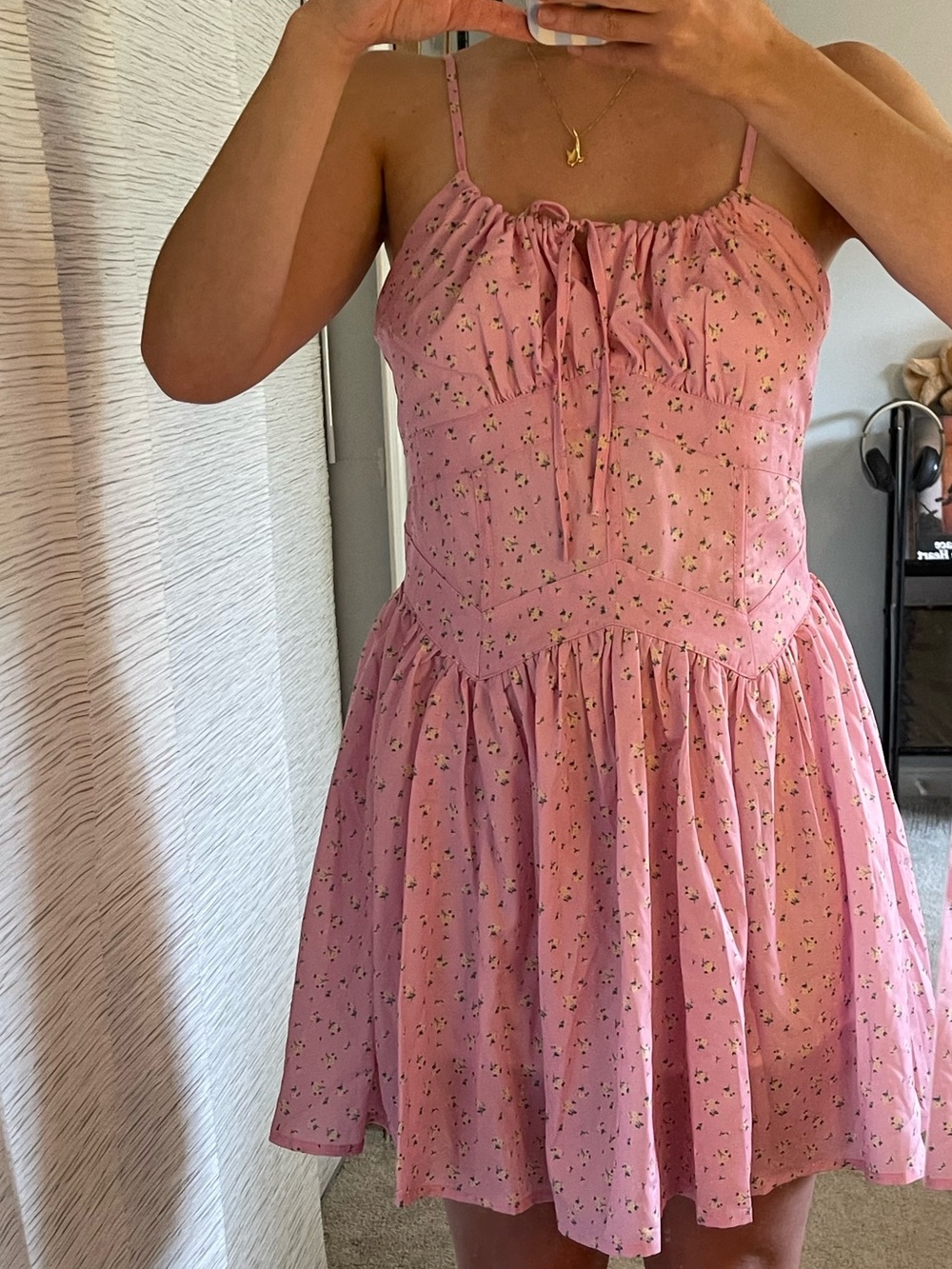 Pink Floral Tiger Mist Dress